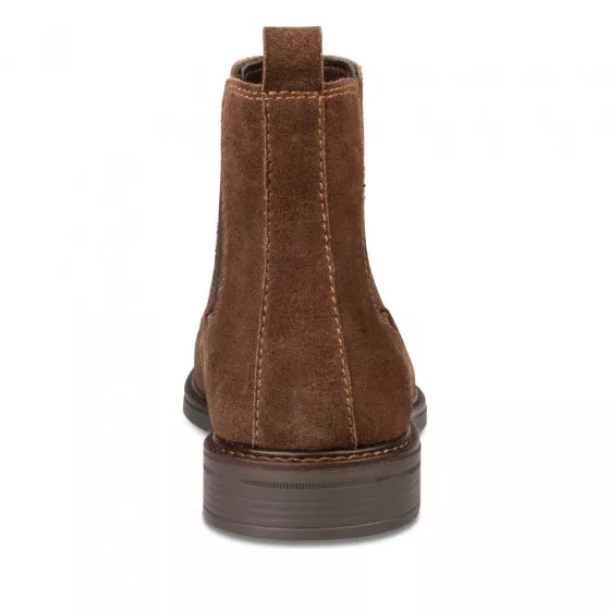 Bottines MARRON DENIM SIDE CUIR
