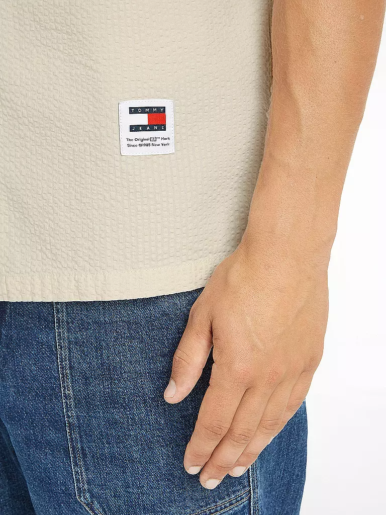 TOMMY JEANS Hemd Regular Fit  beige
