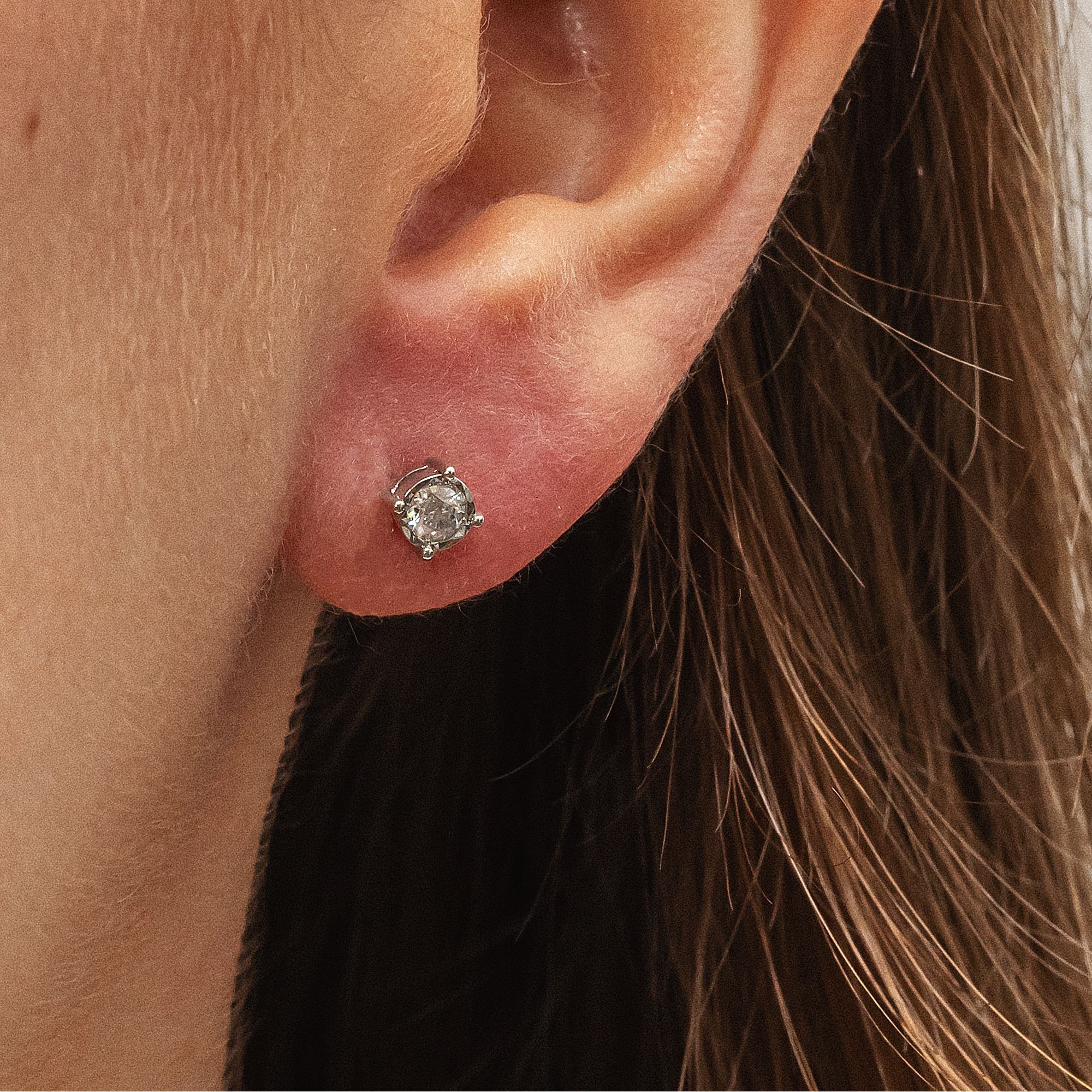 Diamonds by Ellen K. Ohrstecker 585/- Weißgold Brillant 0,20ct.
