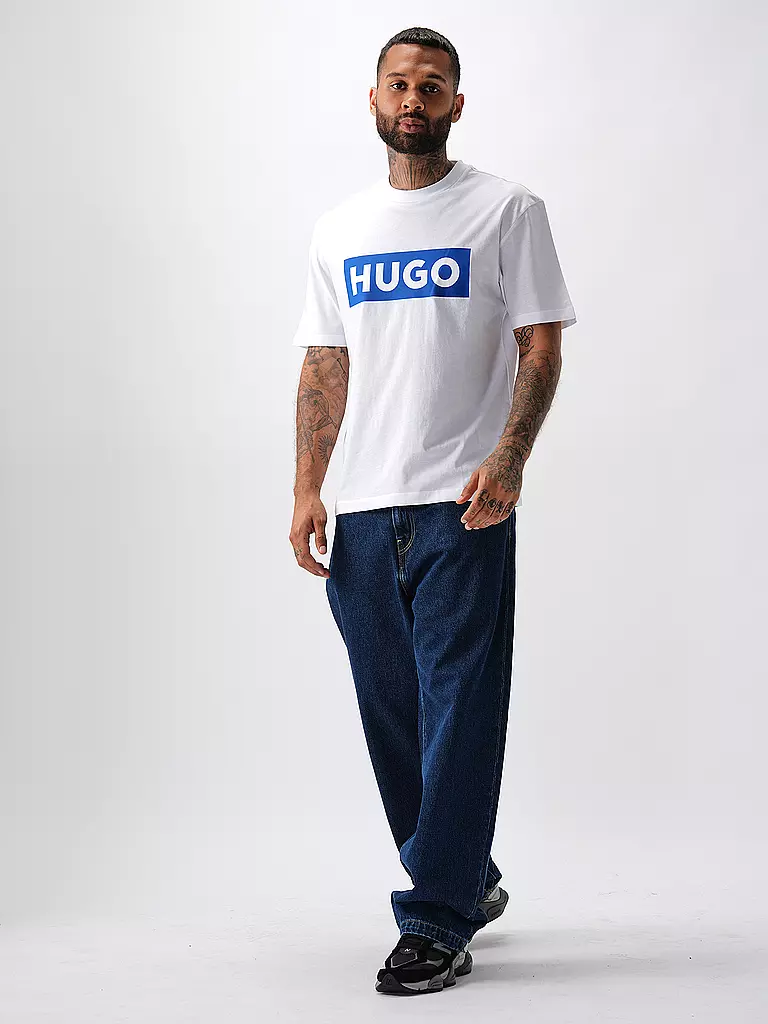 HUGO T-Shirt NICO weiss