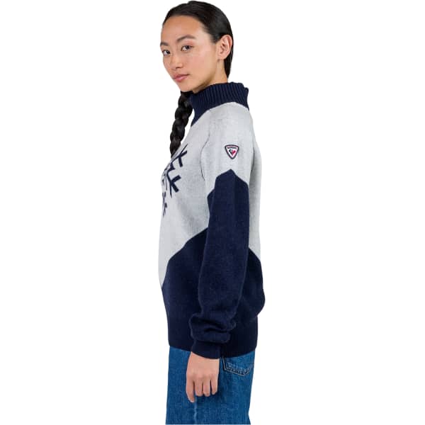 Pull ROSSIGNOL W ALPINE JACQUARD DARK NAVY