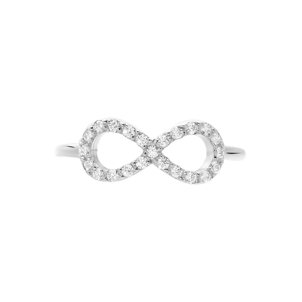 Bague Klothilda Or Blanc Oxyde De Zirconium