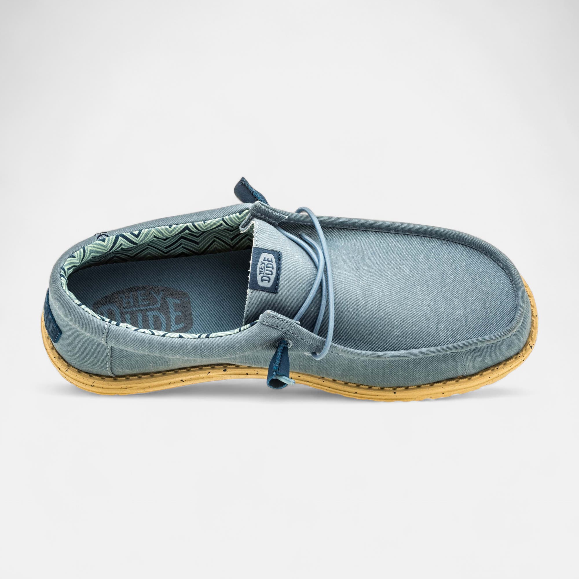 Baskets en toile Homme bleu ciel