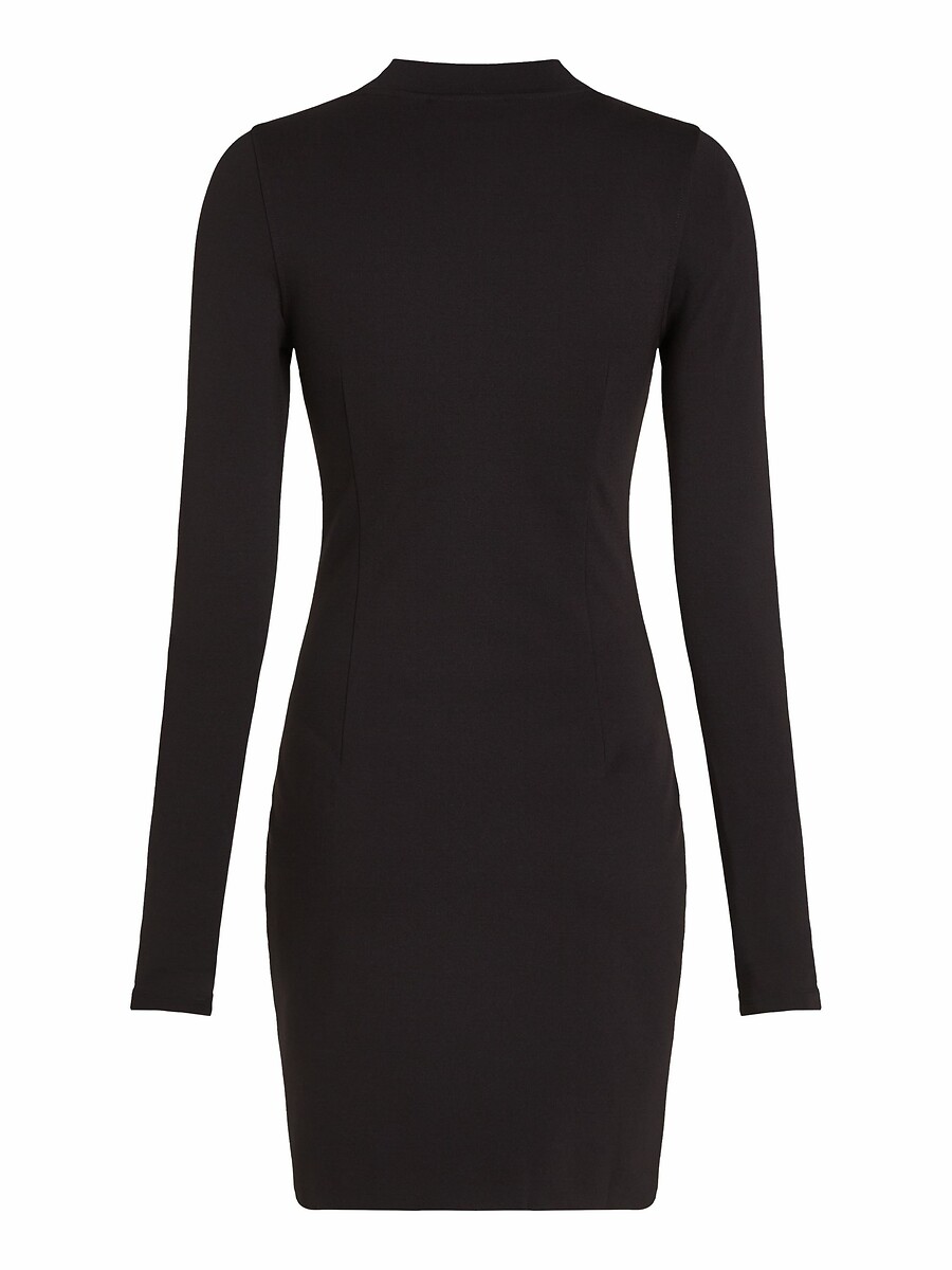 CALVIN KLEIN JEANS<br>Vestido curto e ajustado com mangas compridas e gola alta
