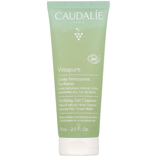 Gelée nettoyante purifiante Vinopure Caudalie - Peaux mixtes à grasses