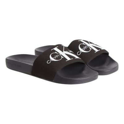 Claquettes homme Slide Monogram Co CALVIN KLEIN