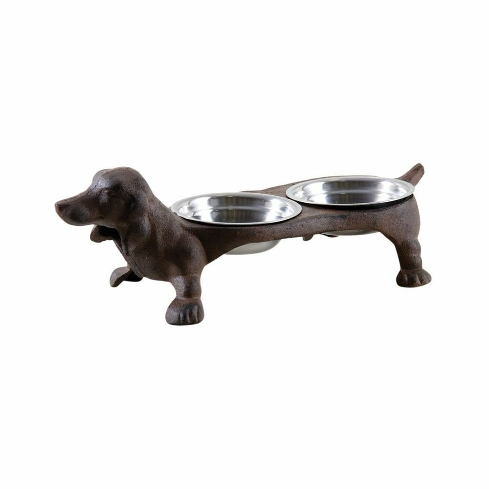 Double gamelle chien en fonte
