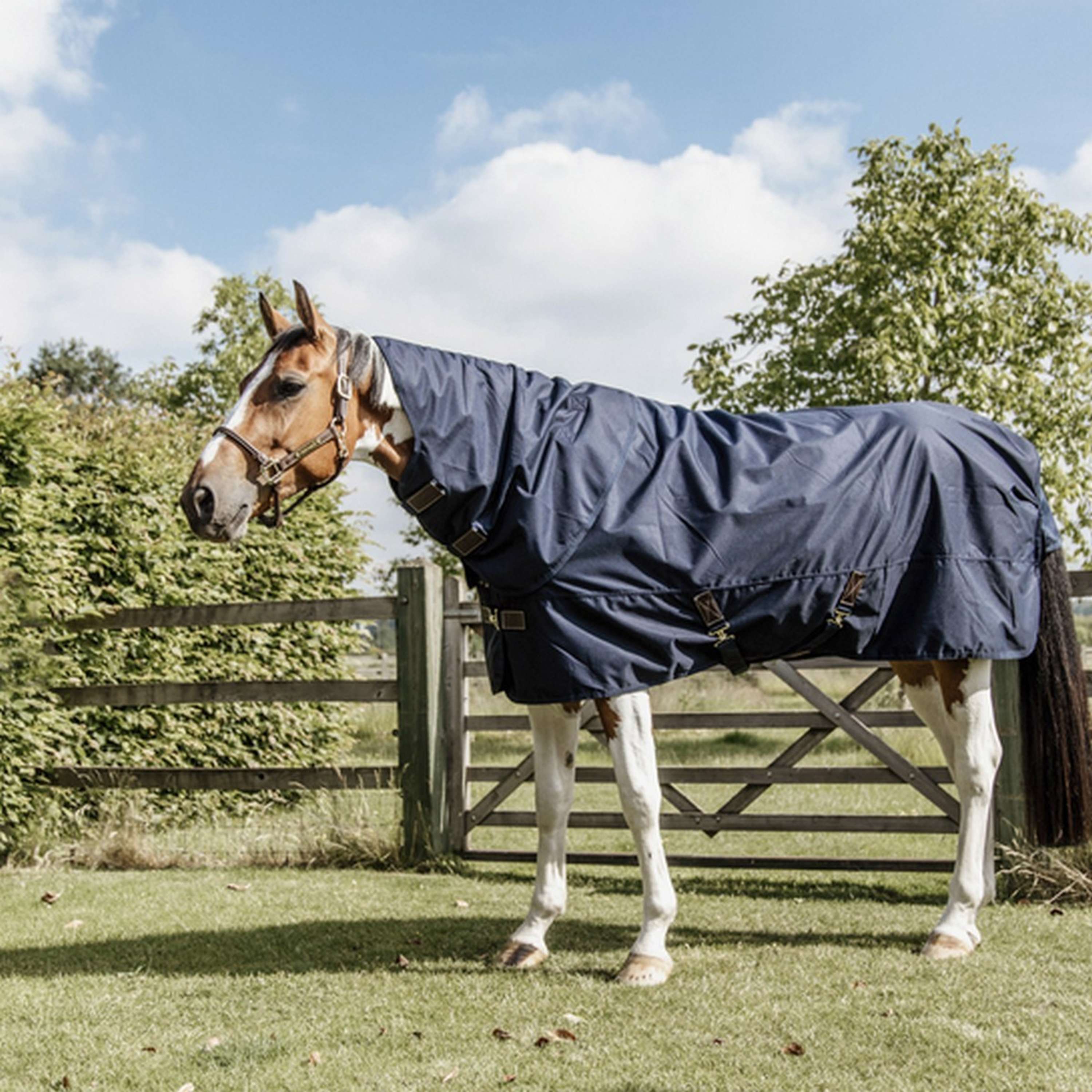 Kentucky Turnout Rug All Weather Quick Dry Fleece with Neck 0g Navy
