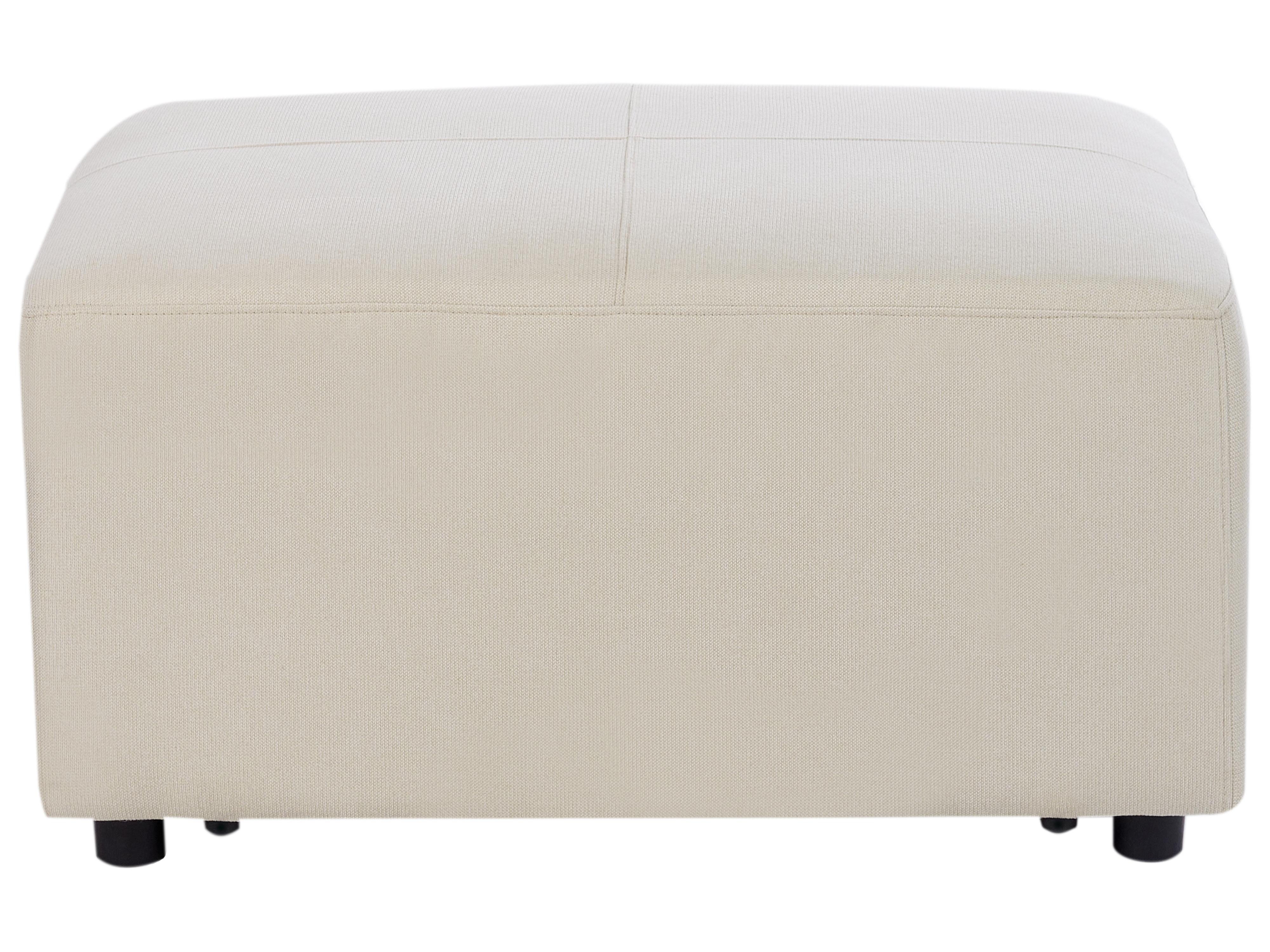 Hoekbank 4-zits KOHLO Stof Lichtbeige met ottomaan linkszijdig