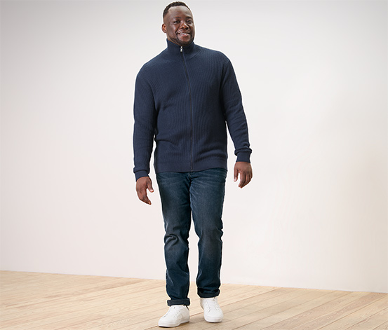 Strickjacke, navy