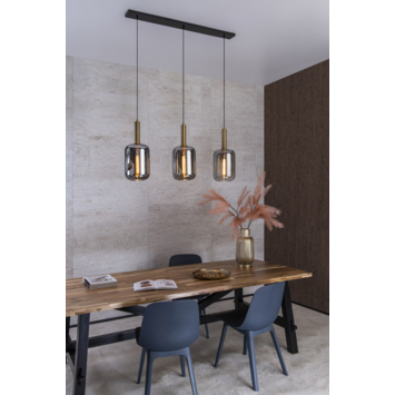 Lucide hanglamp Joanet 3x40W fumé