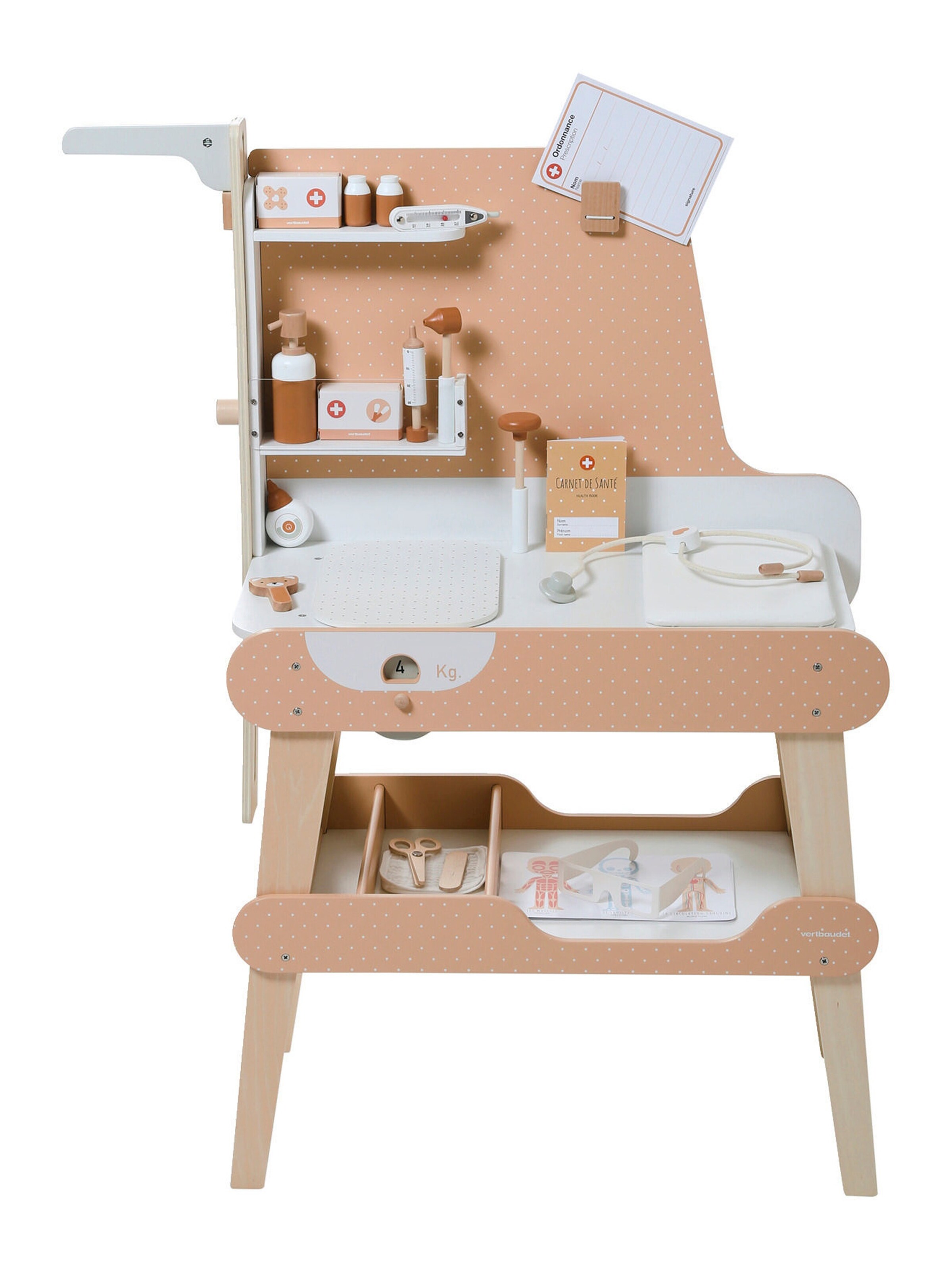 Vertbaudet Kinder Spieltisch KINDERARZTPRAXIS, Holz FSC® weiß