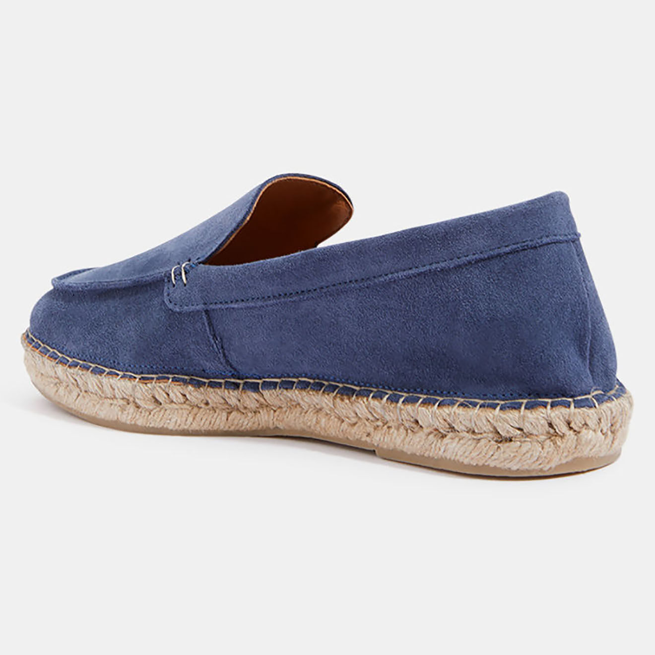 Comptoir GL Mocassins espadrilles en Velours de Cuir bleu jean