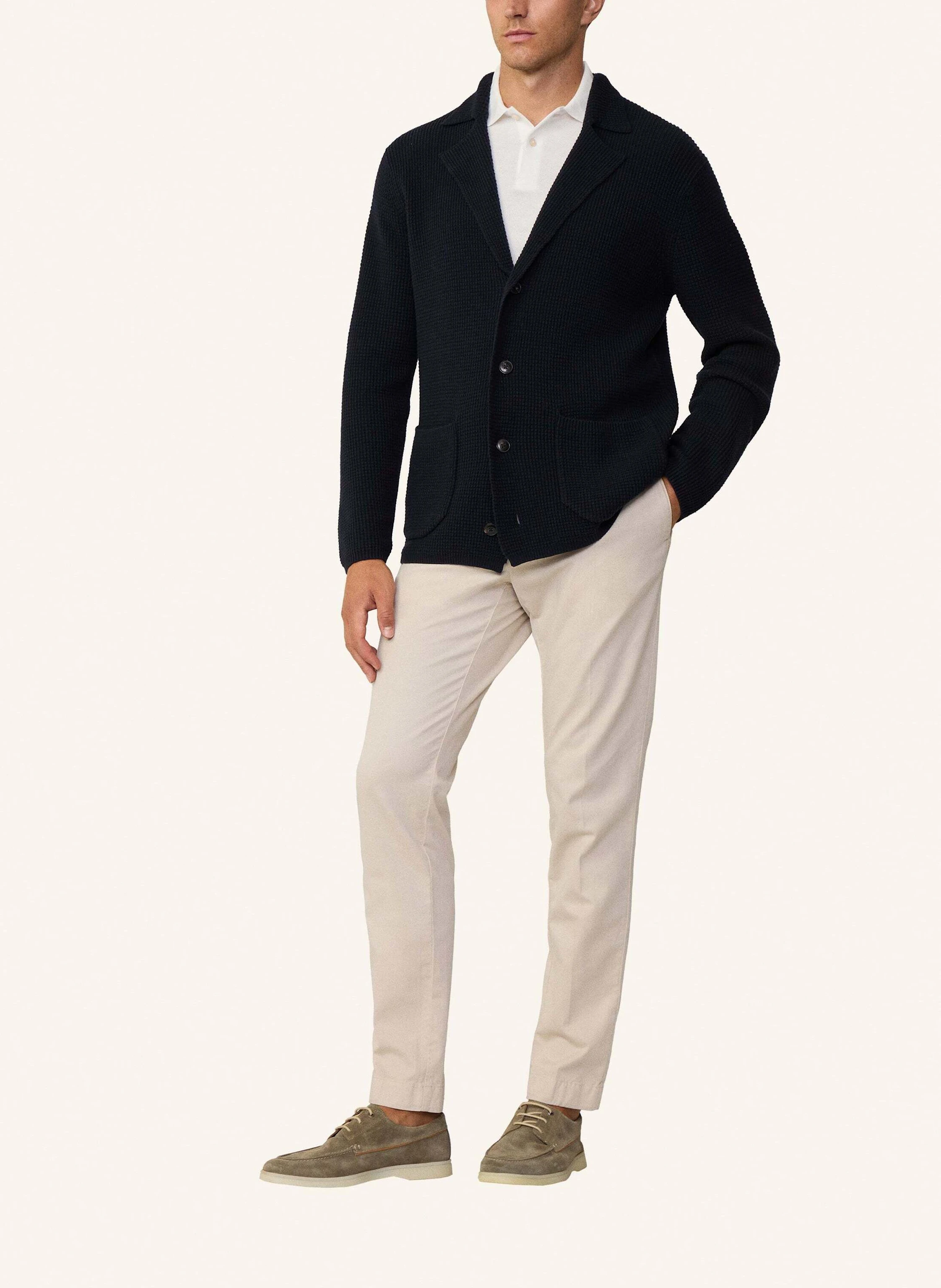 HACKETT LONDON Strickjacken Cardigan WAFFLE BLAZER CARDI