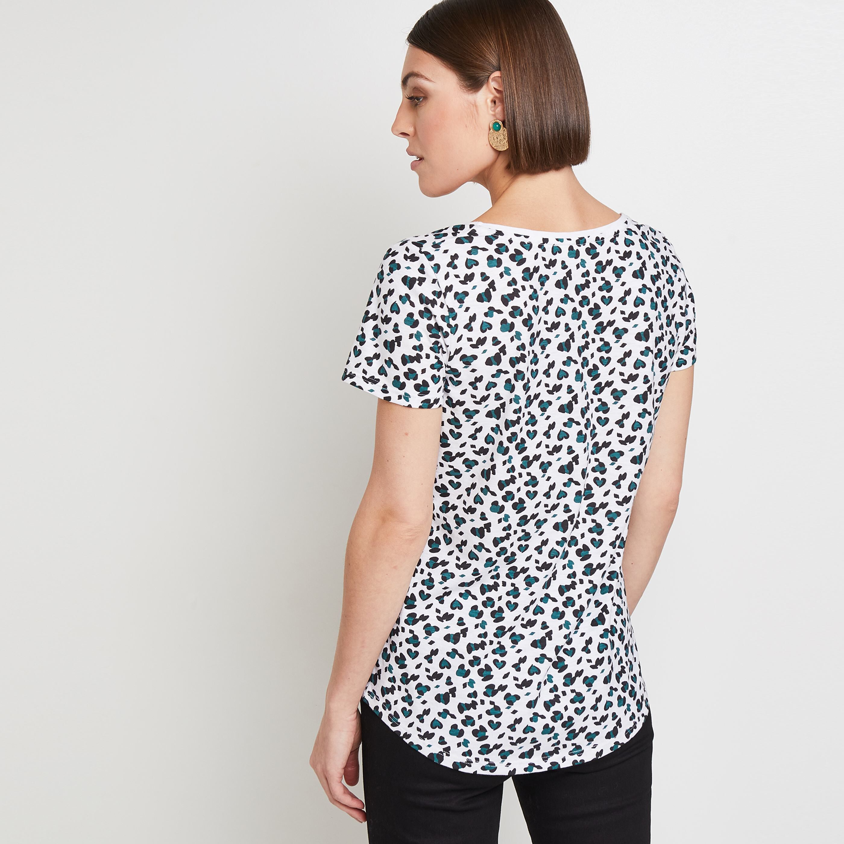Tshirt imprimé femme - VERT