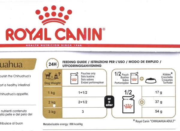 Royal Canin Chihuahua Adult wet food - pate, for adult dogs of chihuahua breed 12x85g
