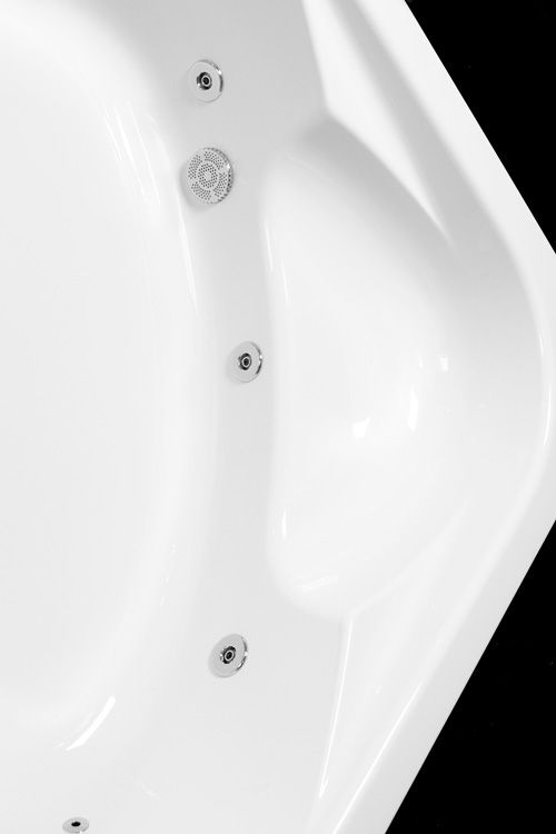 Lambini Designs Palermo Bubbelbad 145x145cm 6 4 2 hydro jets