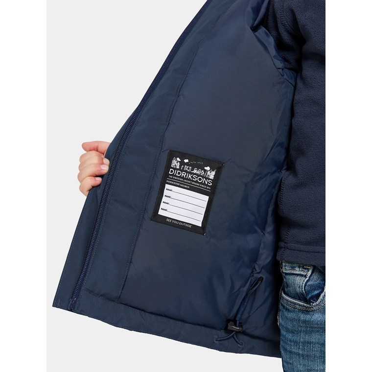 Didriksons Talvi Kids Jkt Navy