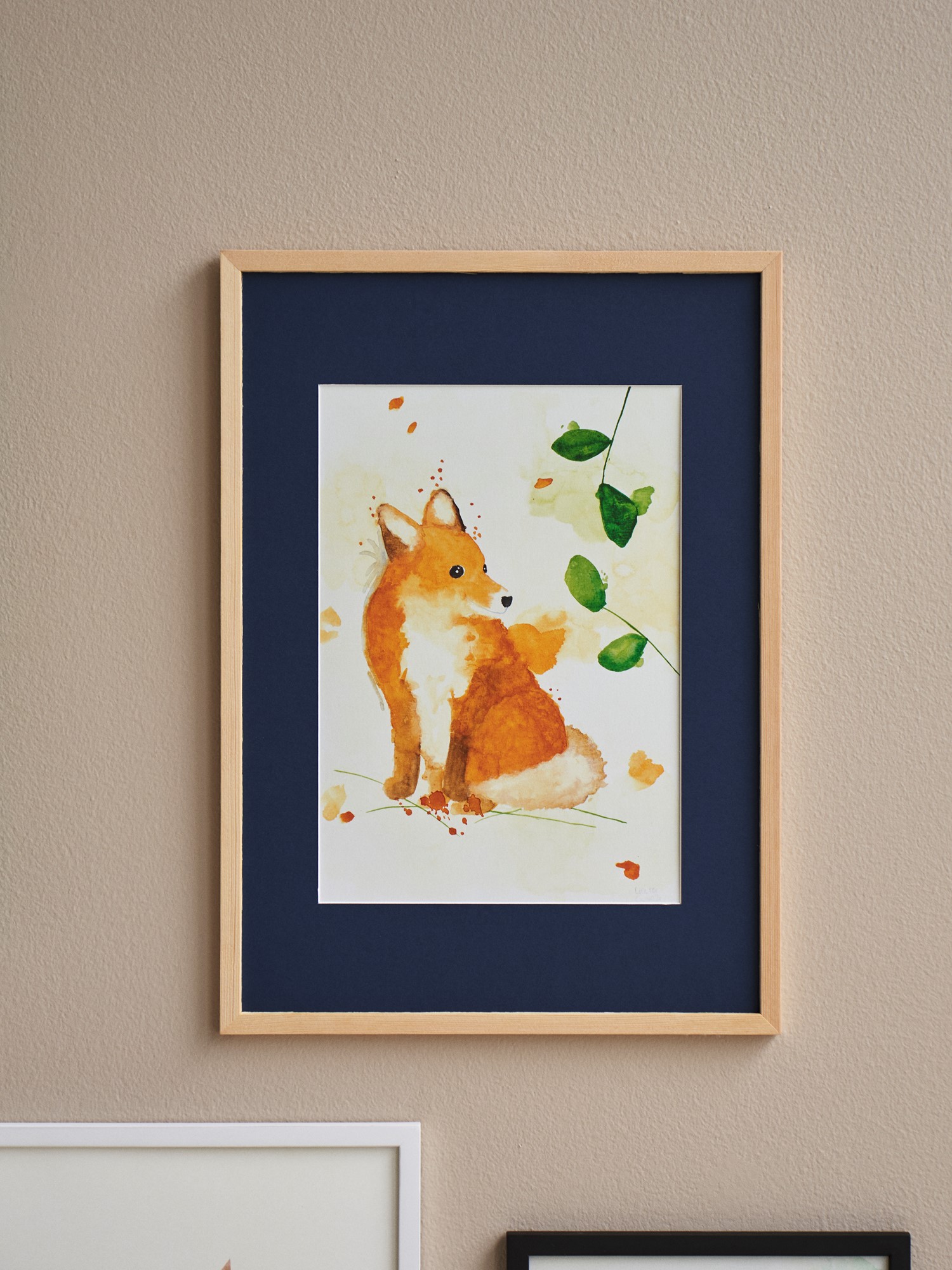 Plakat Lune Ræv A4 | Et Lille Atelier - Kids. | Multi | Poster and Frame Kids