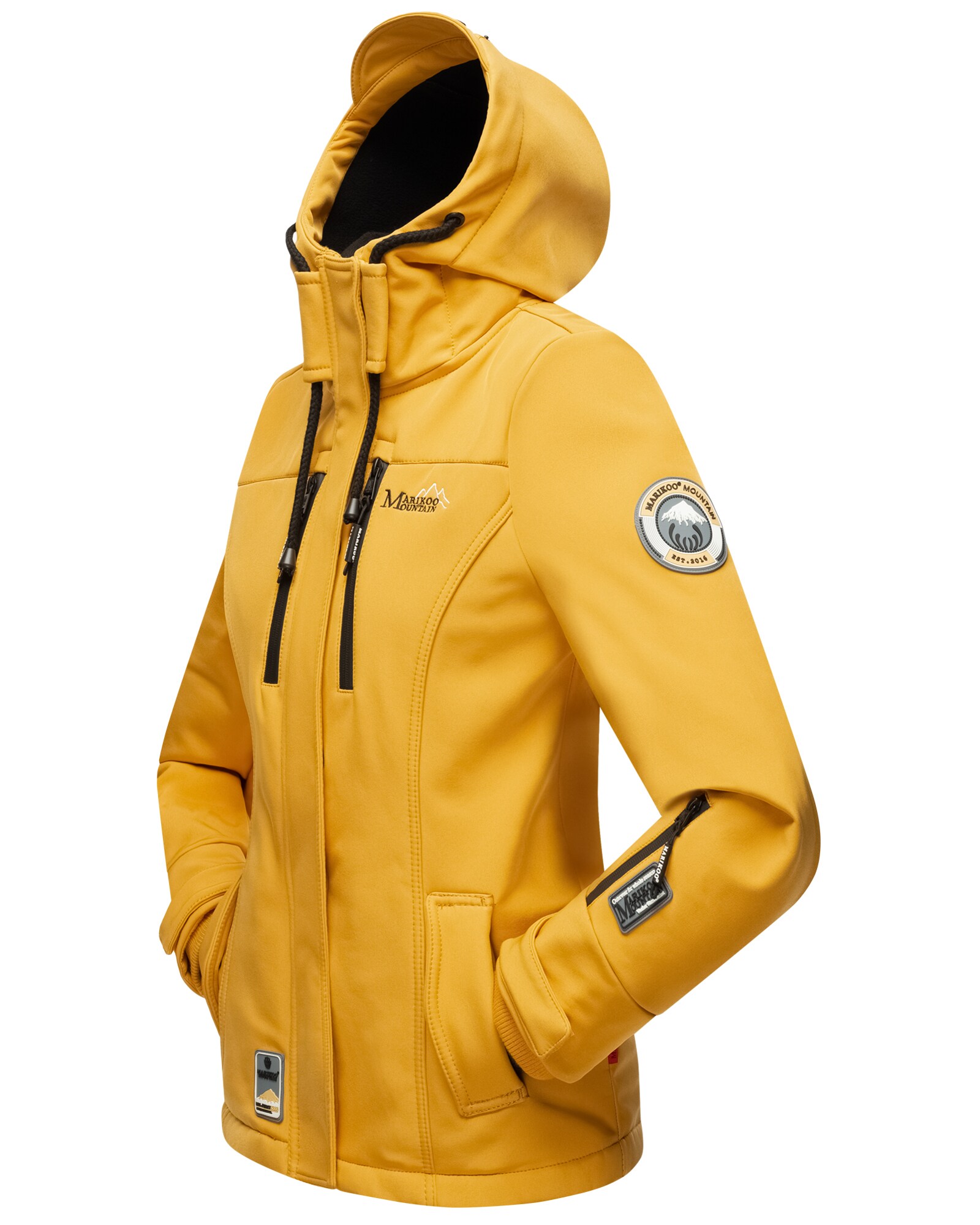 MARIKOO Damen Softshelljacke Outdoor Funktionsjacke Kleinezicke