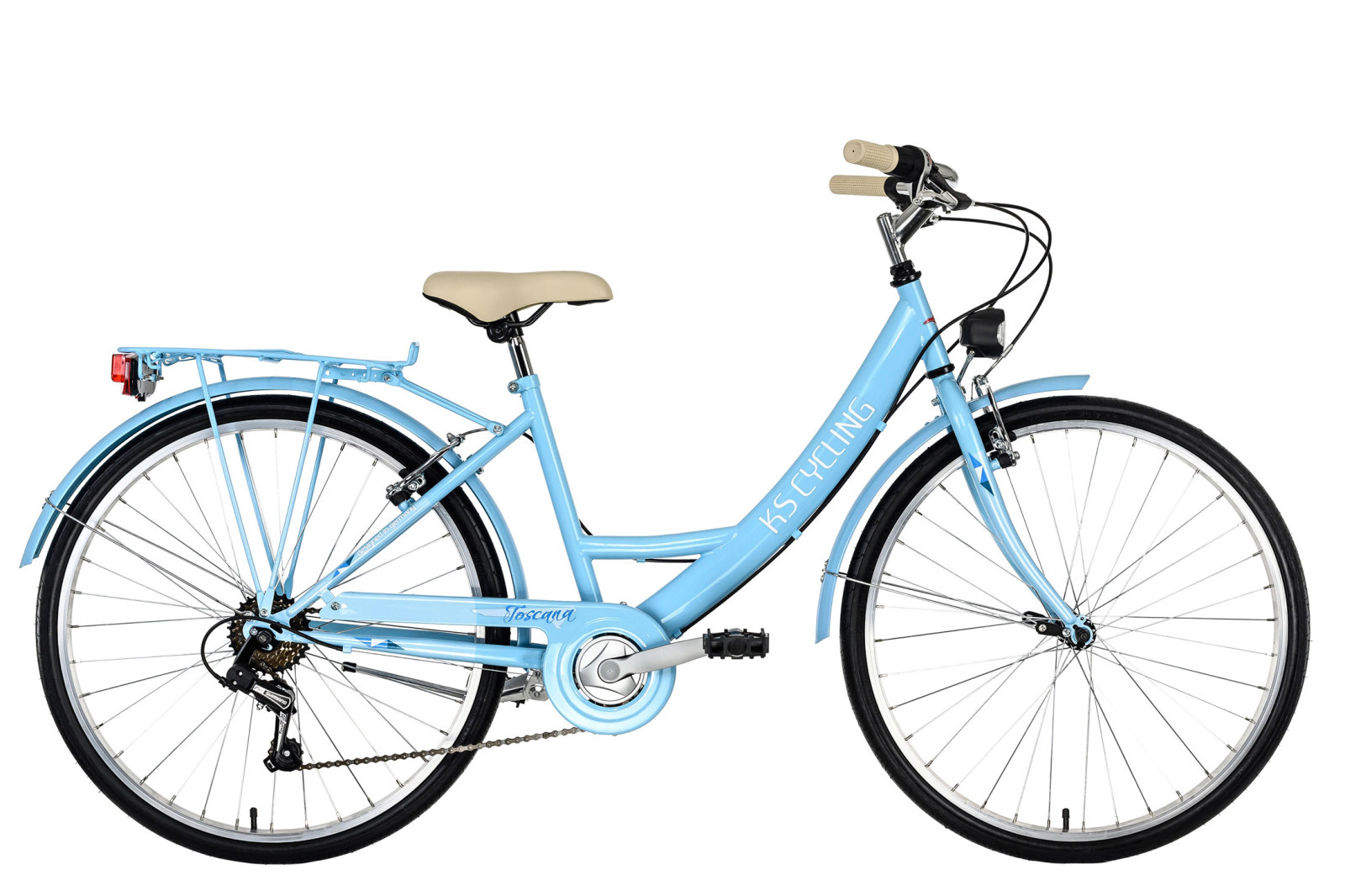 KS Cycling Damenfahrrad Toscana 26'' - blau - 41 cm Rahmenhöhe