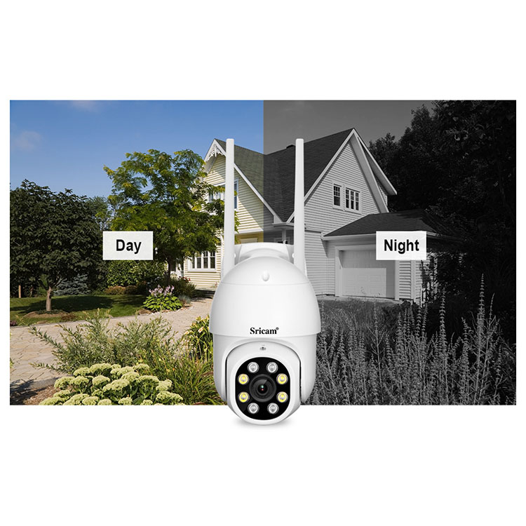 (2MP) WiFi Kamera HD 1080p / IR LED's Nachtsichtfunktion / Bewegungserkennung / Auto Tracking / AP / Audio / Micro SD / IP66 (iOS/Android)