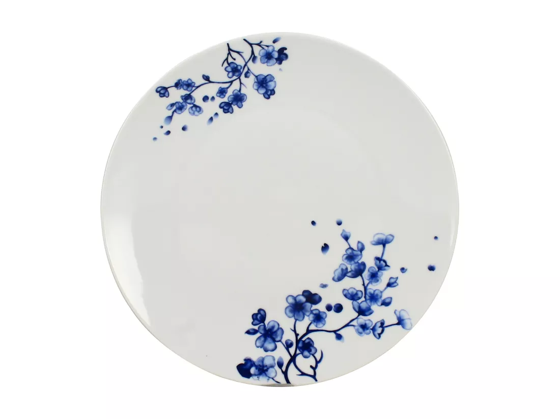 Novastyl - Lot 6 Assiettes Plates Centauree 26.5cm En Porcelaine