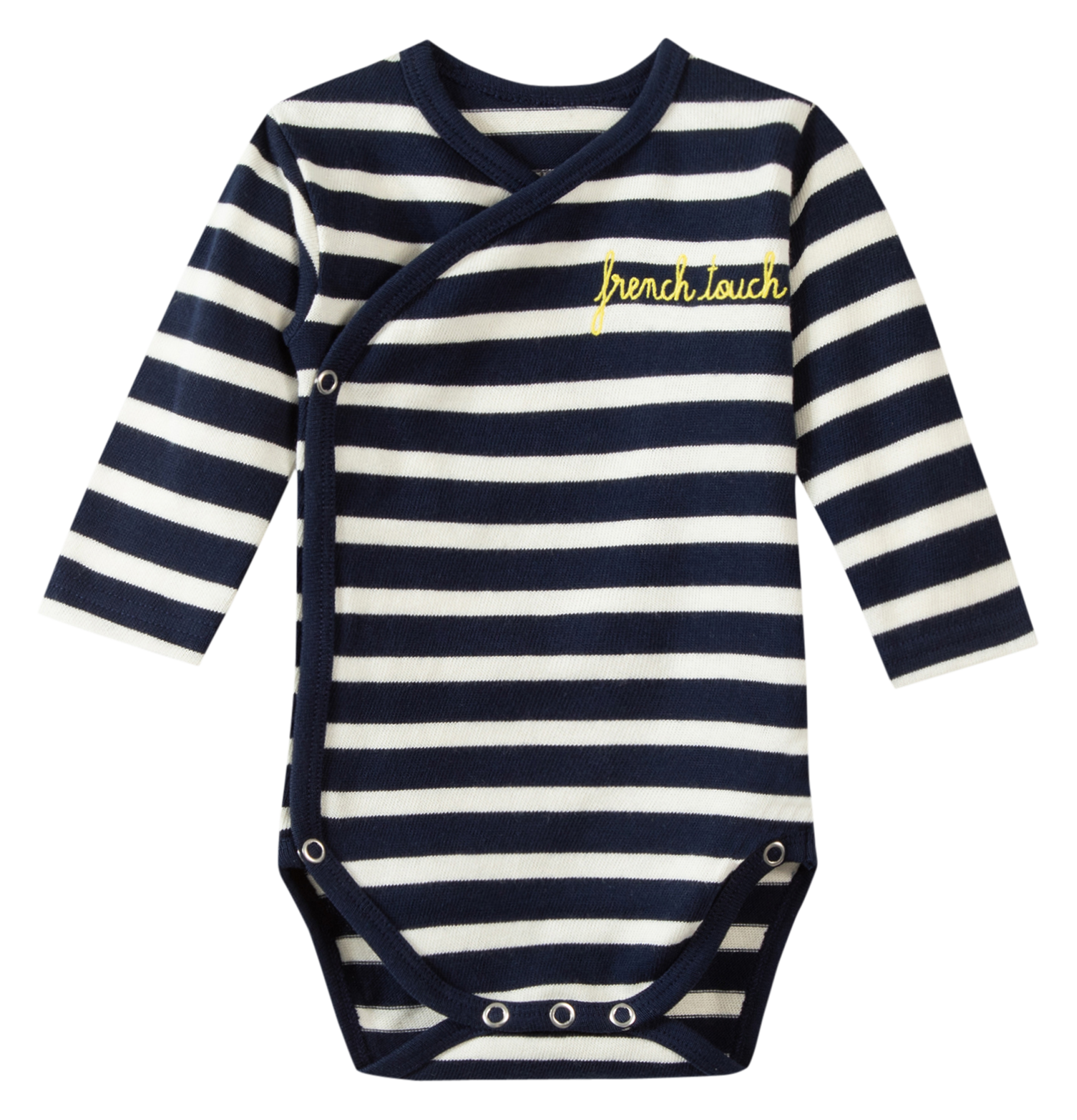 FRENCH TOUCH - Body french touch rayé en coton bio | Bleu