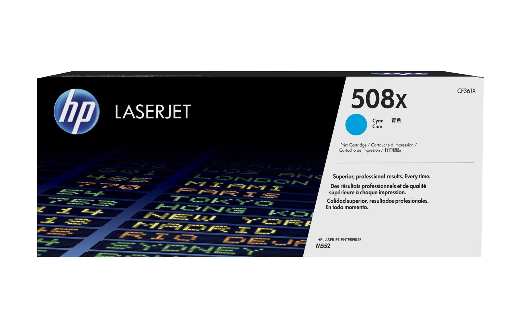 Toner Nr. 508X (CF361X) Cyan<br>Tonerkartusche
