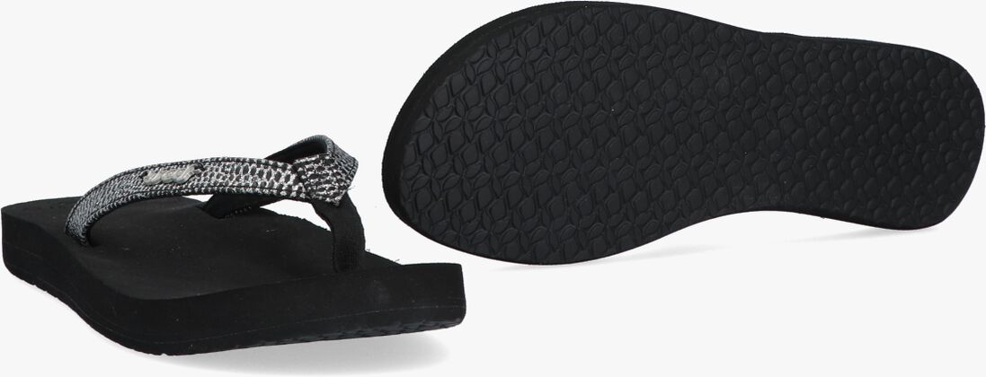 REEF zwarte reef teenslippers star cushion sassy