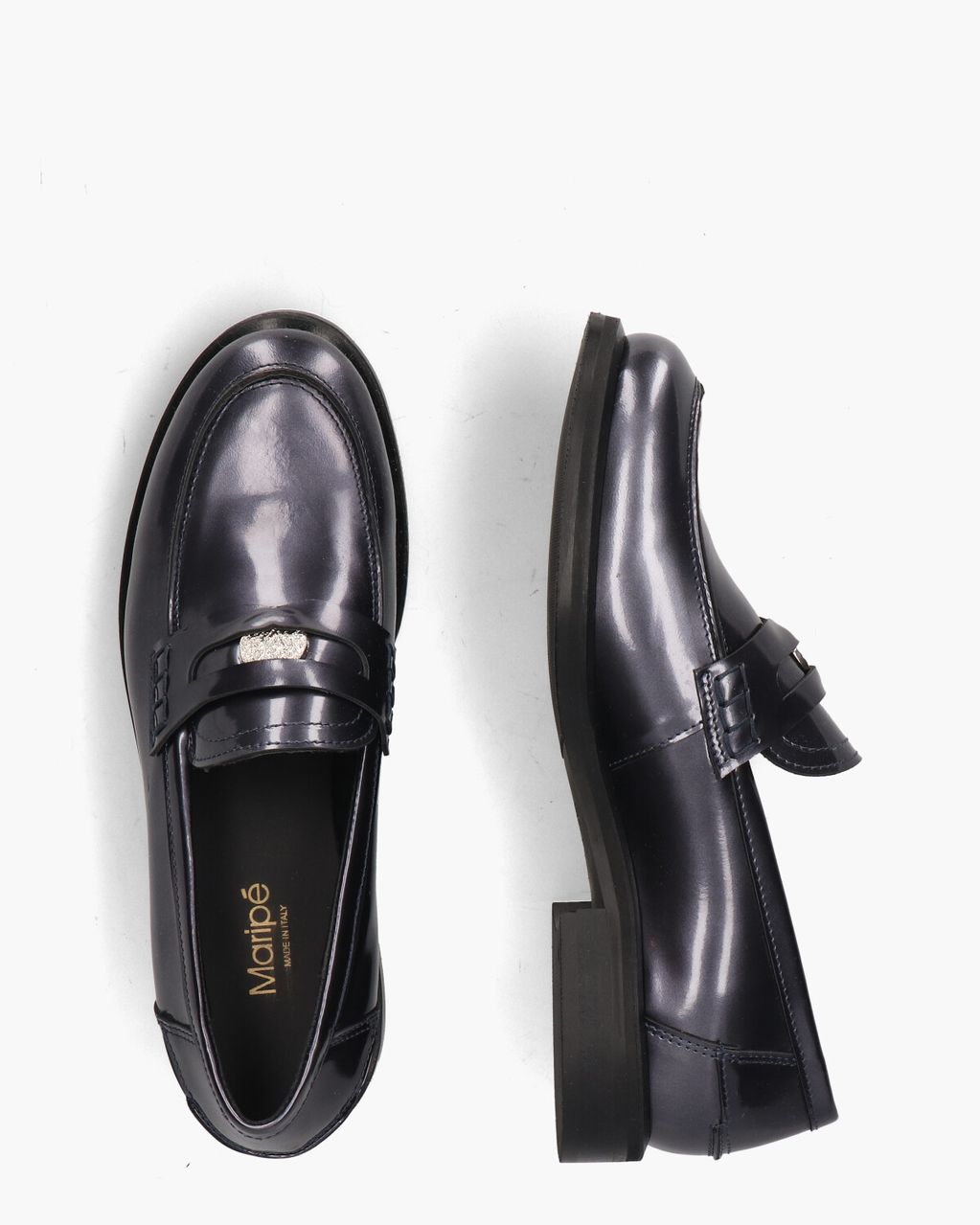 Maripé Rina-Ma Zilvergrijs Damesloafers