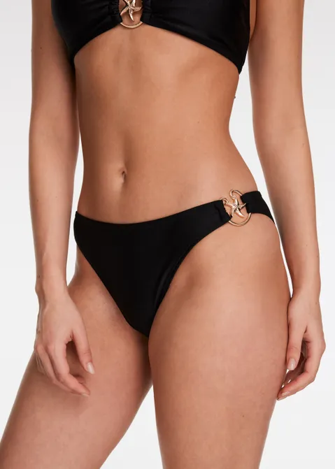Bikini broekje met zeester zwart (ZWART)
