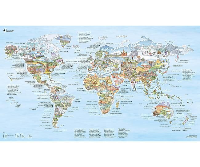 AWESOME MAPS - POSTER HIKING MAP