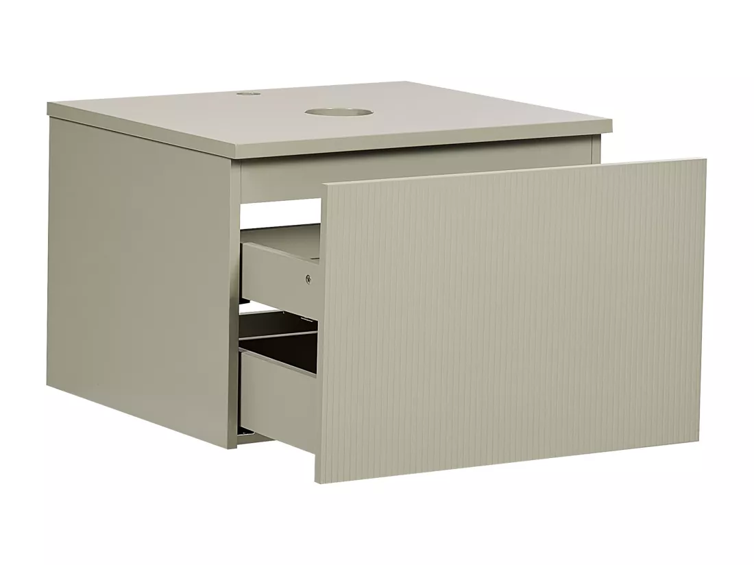 Meuble lavabo mural ALZIRA 60 cm 52 cm 40 cm Vert clair