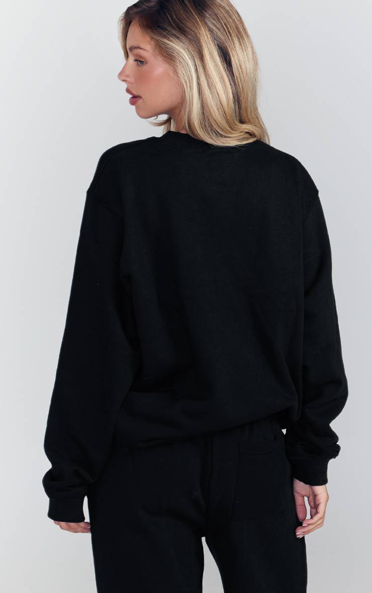 Noir Sweatshirt À Enfiler