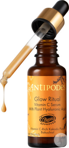 Antipodes Rituel Éclat Sérum Vitamine C Et Acide Hyaluronique Végétal Flacon Compte-Gouttes 30ml