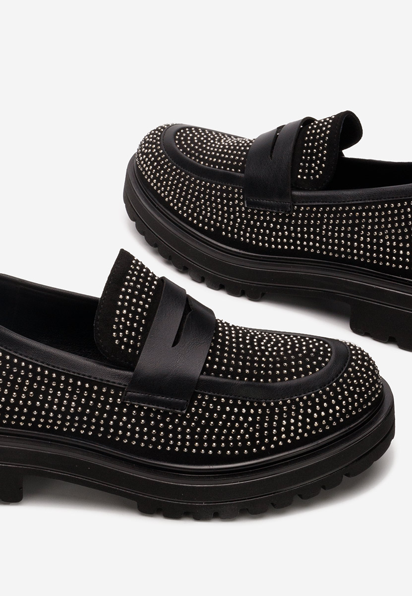 Mocassins à semelle épaisse noirs Libre