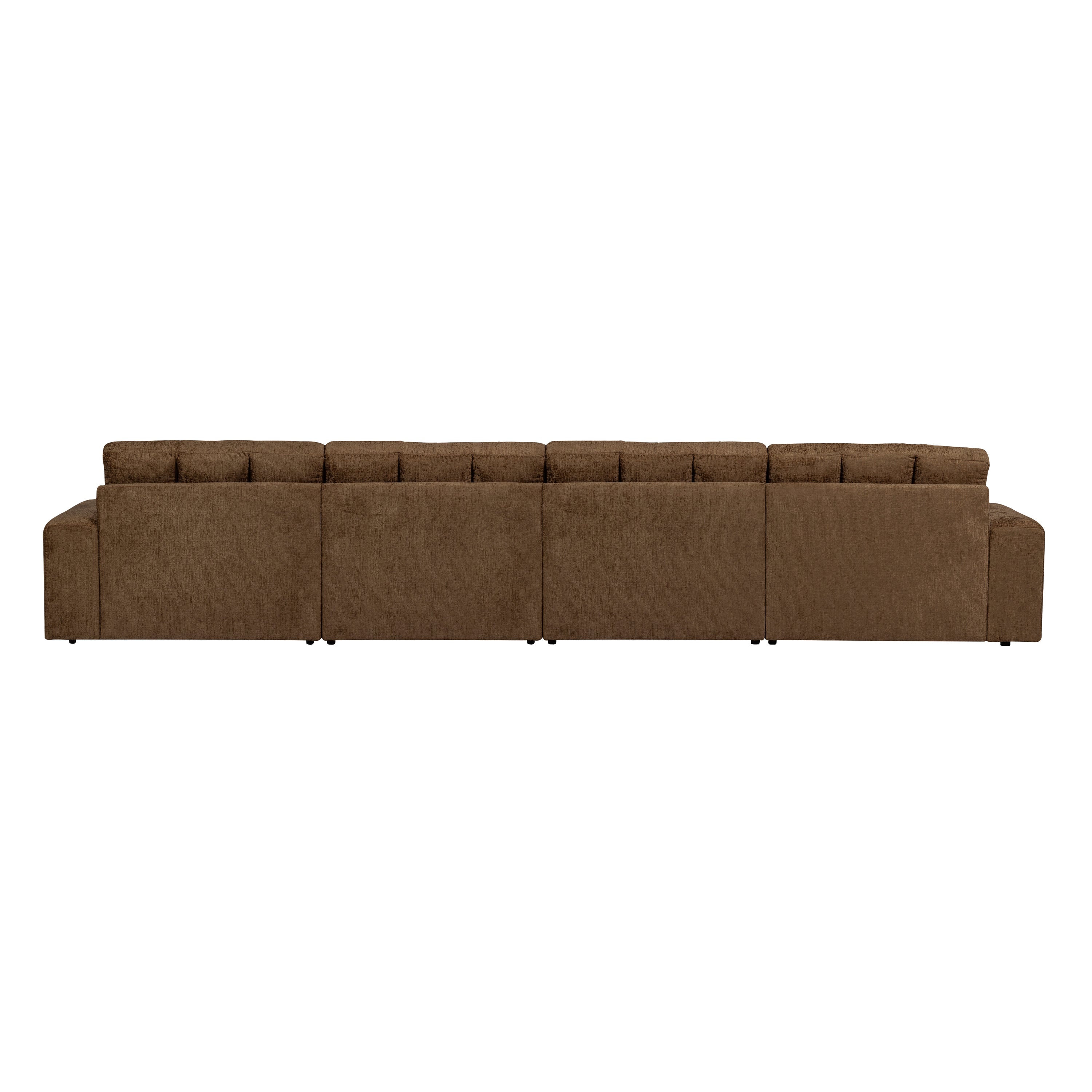 WOOOD Second Date 4-zits Bank - Structure Velvet - Brass