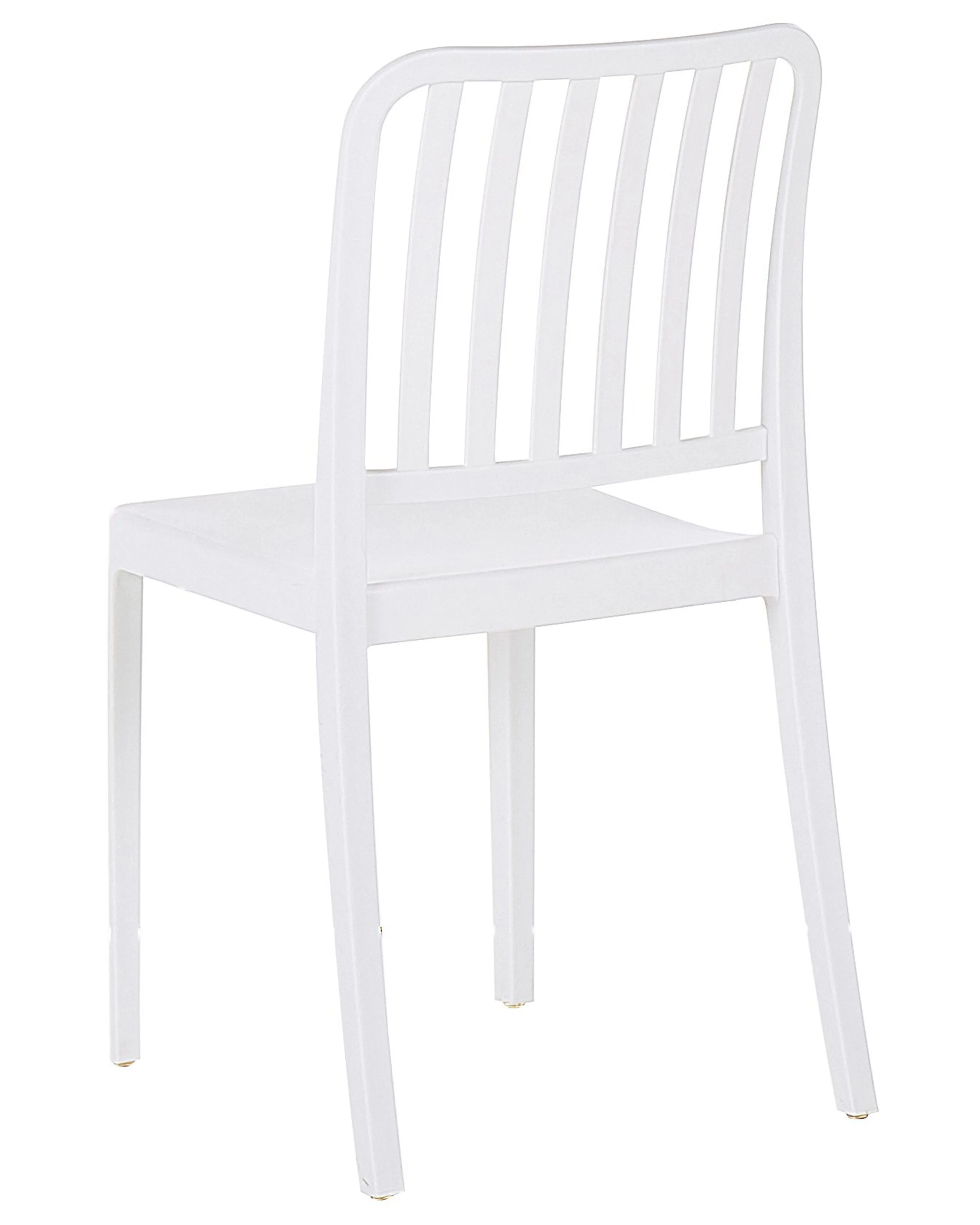 Set van 4 tuinstoelen SERSALE Synthetisch materiaal Wit