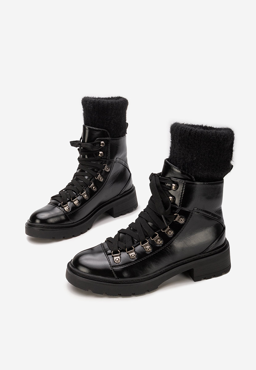 Bottines à lacets femme noirs Simonia