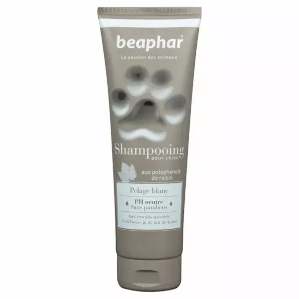 Shampoo Beaphar para cães de pelagem branca 250ml