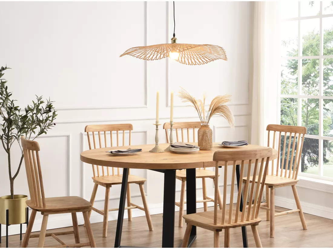Suspension en bambou - D.80 x H.120 cm - Naturel clair - JURUA