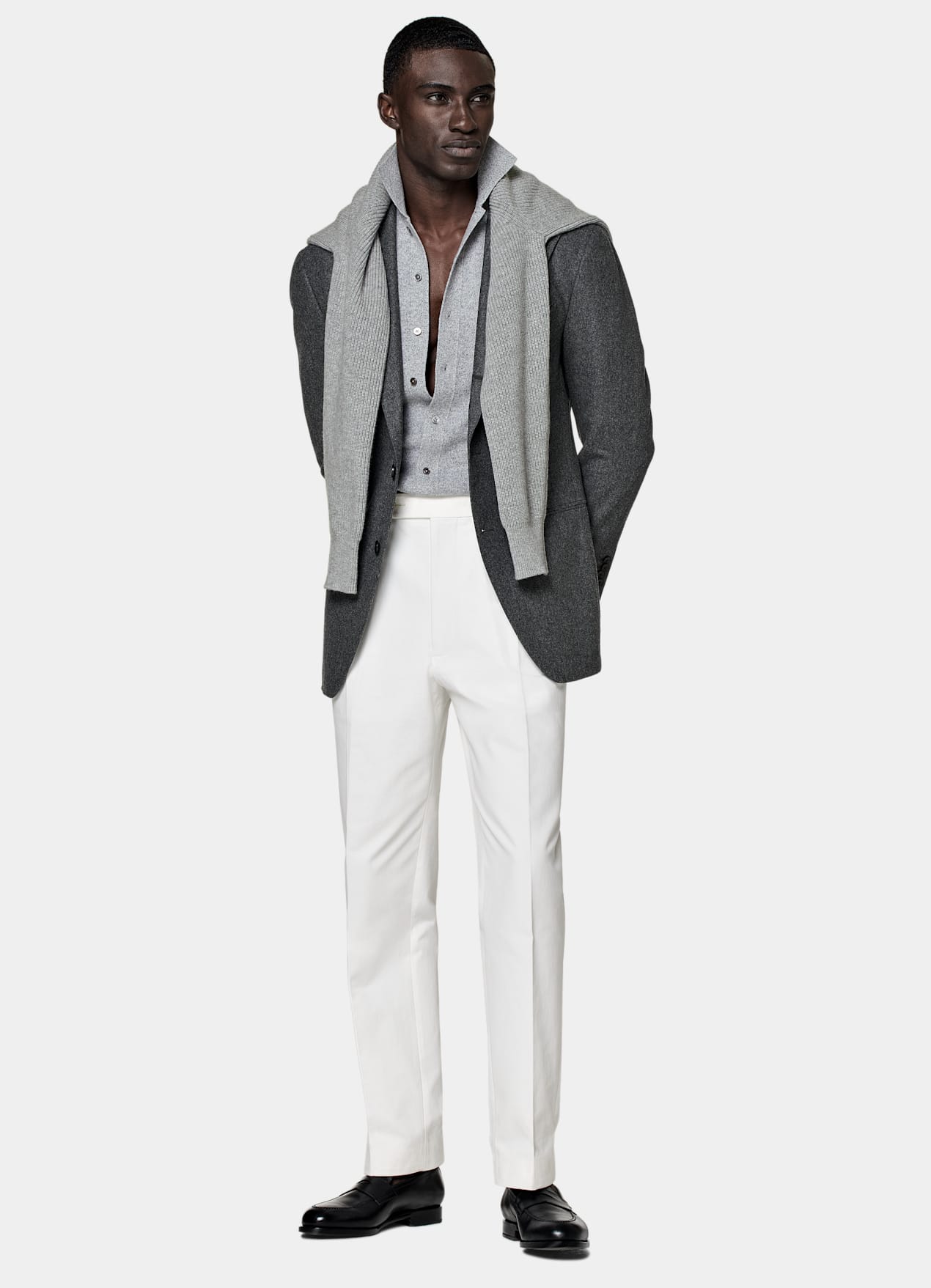 Blazer Roma coupe Relaxed gris moyen