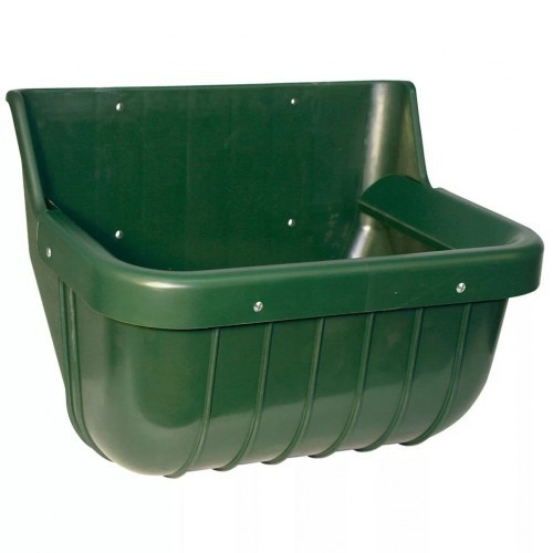 Alimentador de plástico verde para animais de estimação