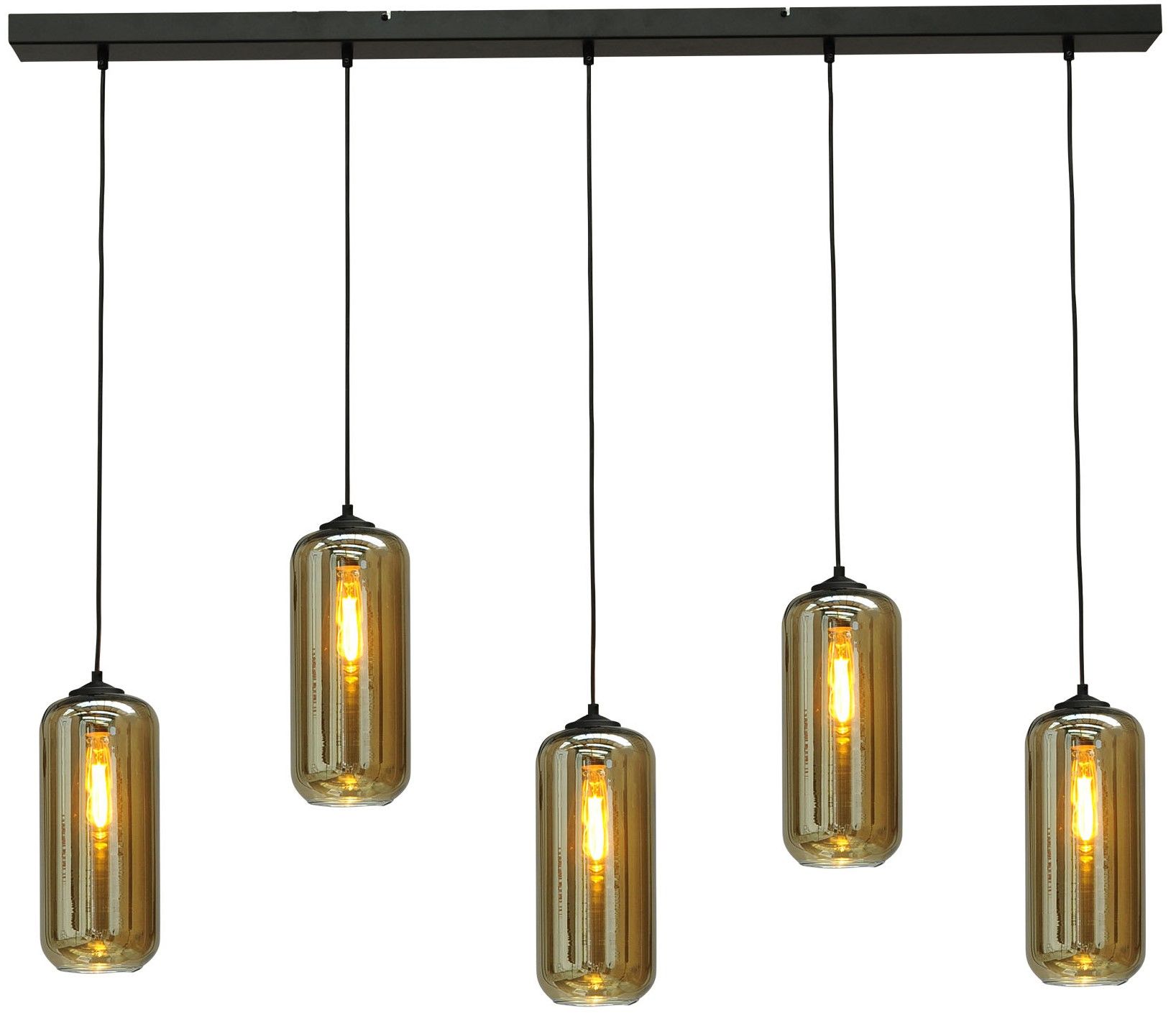 Hanglamp 2261-05-130-5-05-5 Quinto Smoke B130 x D8 cm