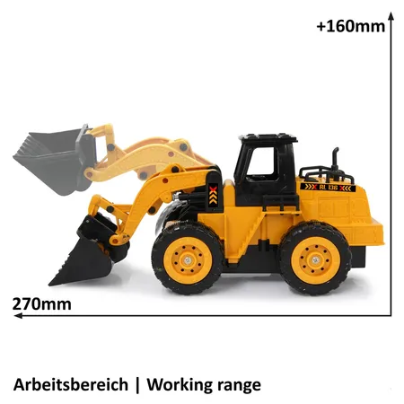 JAMARA Radlader RL136, Maßstab:1:36, 2,4GHz