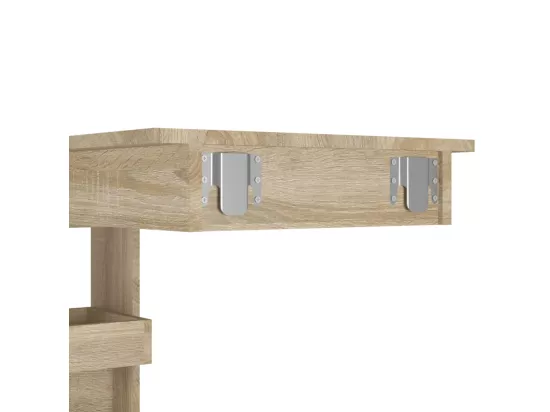 Table bar murale Chêne Sonoma 102x45x103,5 cm Bois d'ingénierie