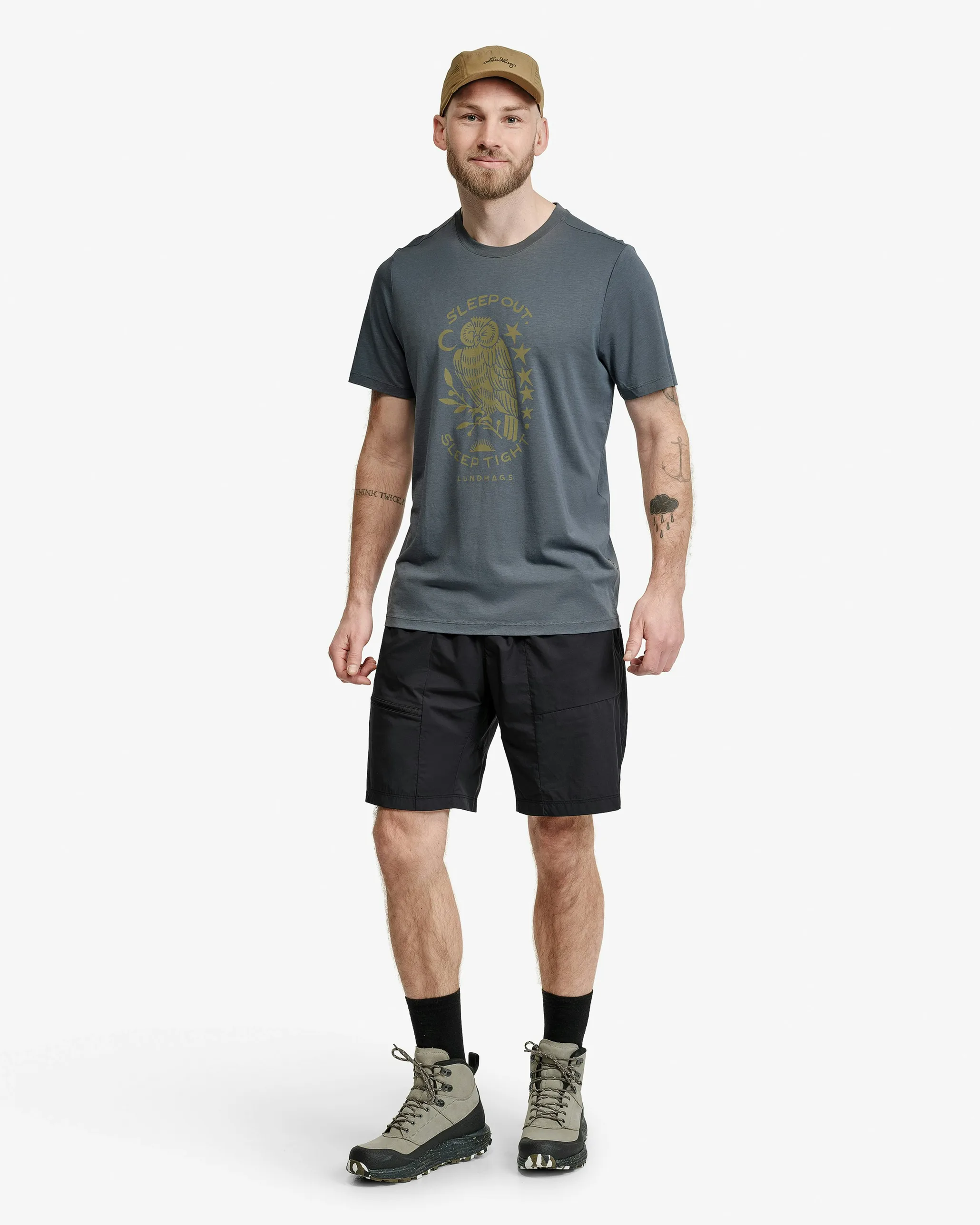 Lundhags Men's Tived Light Windbreaker Shorts Black
