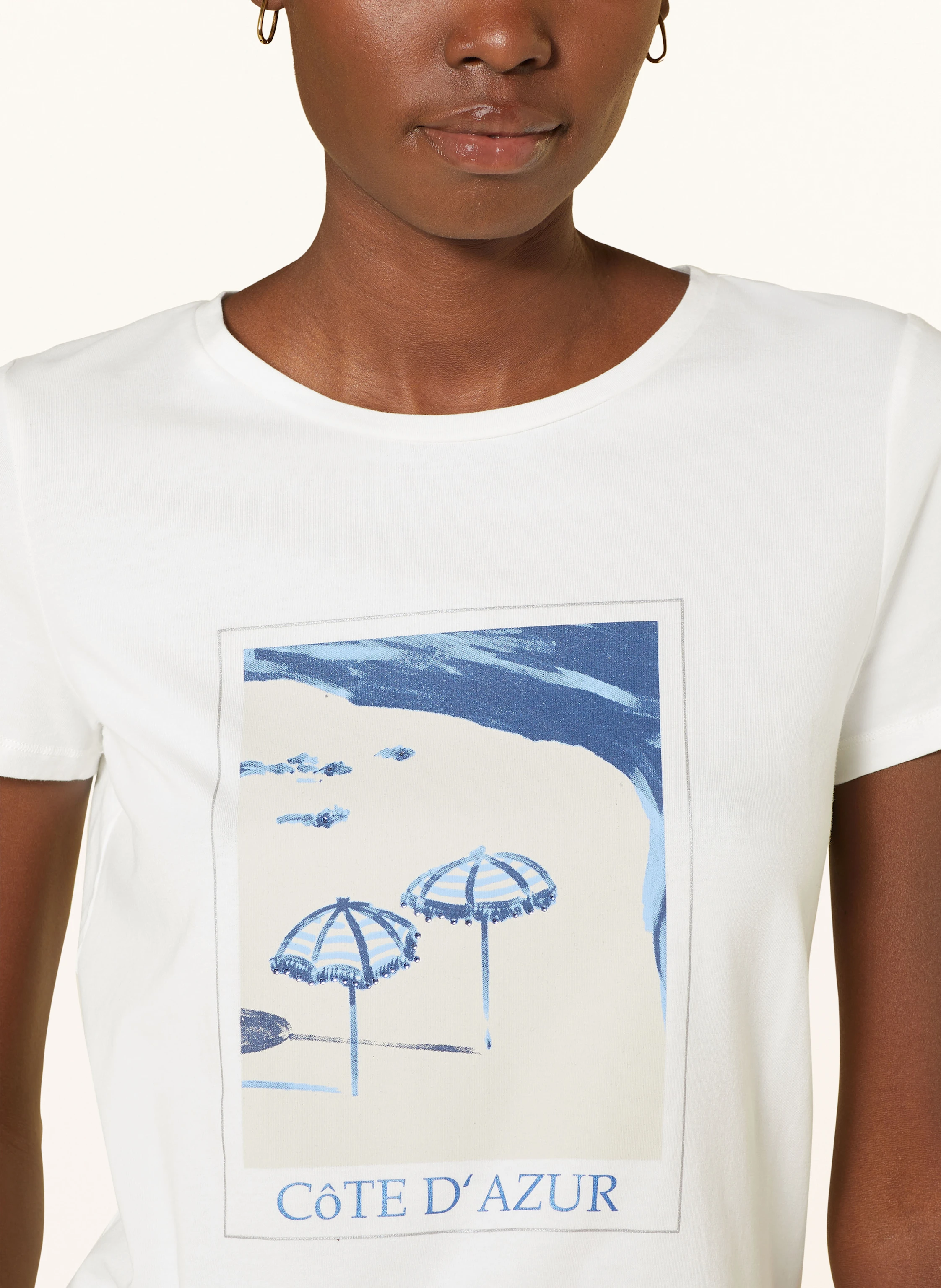 MORE & MORE T-Shirt mit Schmucksteinen