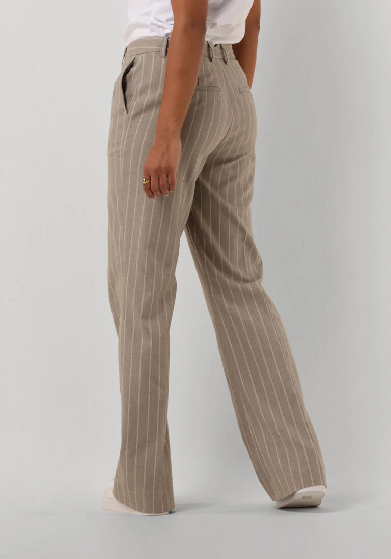 MOS MOSH grijze mos mosh pantalon rhys stripe pant